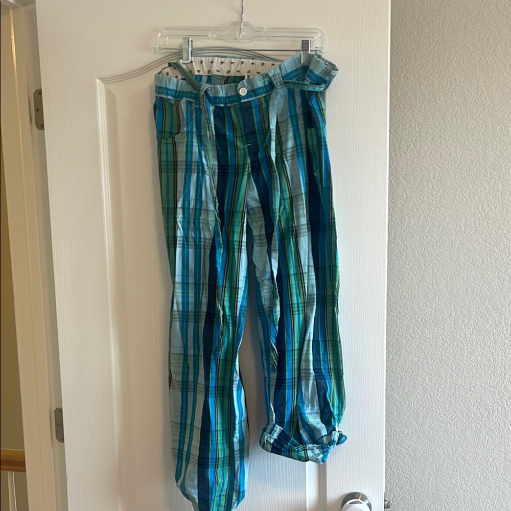 Blue Green Plaid Lounge Pants